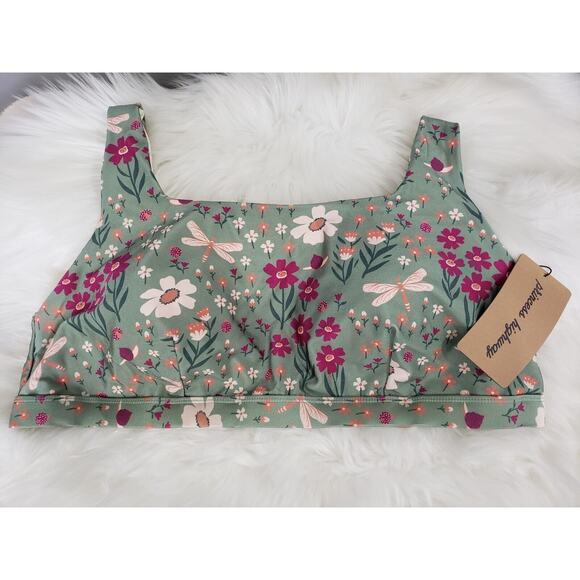 NEW ModCloth Princess Highway Fairy Forest Garden Floral Bikini Swim Top Size 18 - Picture 1 of 8